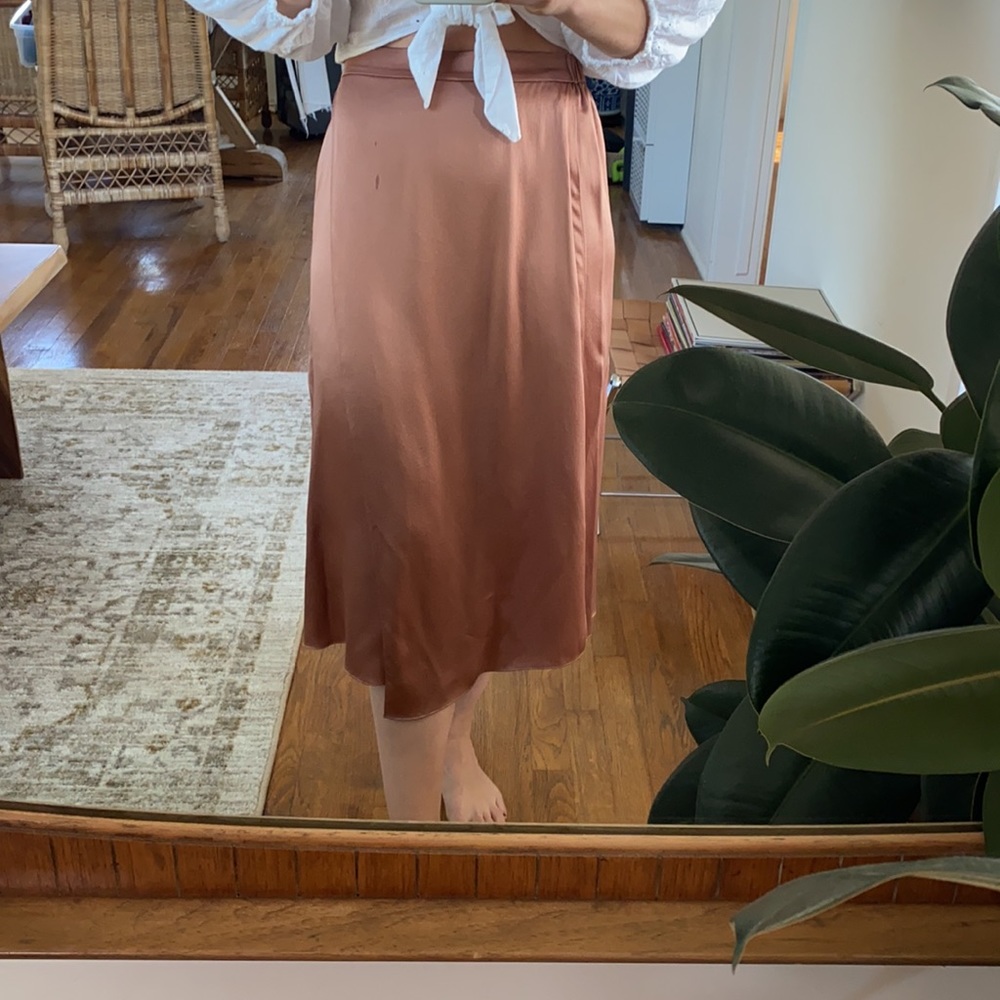 Vince Silk Skirt
